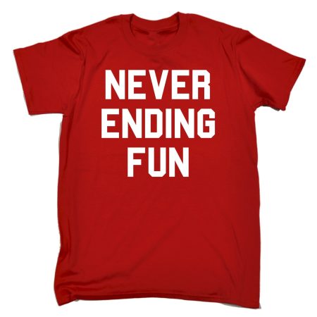 123t Men's Never Ending Fun Funny T-Shirt